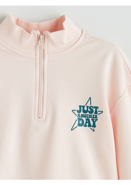 Yeni Sezon Dik Yaka Kız Çocuk Sweatshirt modelleri