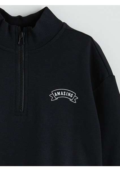 Yeni Sezon Dik Yaka Kız Çocuk Sweatshirt modelleri