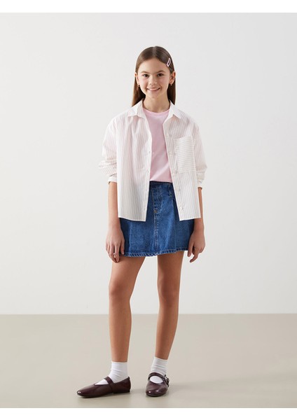 Yeni Sezon Çizgili Kız Çocuk Gömlek fiyatları