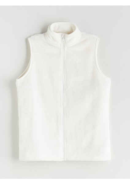 Yeni Sezon Dik Yaka Kız Çocuk Pelüş Yelek
