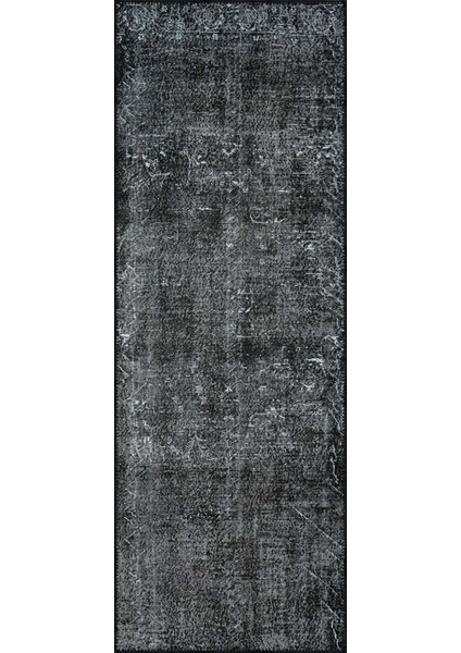 Barris Klasik Siyah Polyester ve Pamuklu Yıkanabilir Kaydırmaz Taban Dijital Baskı Halı modelleri