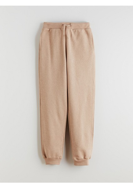 Yeni Sezon Beli Lastikli Kız Çocuk Kalın Jogger Eşofman Altı