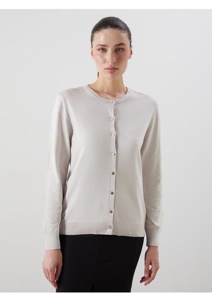 Yeni Sezon Bisiklet Yaka Kadın Triko Hırka