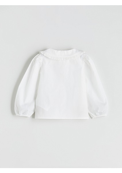 Yeni Sezon Bebe Yaka Basic Kız Çocuk Gömlek modelleri