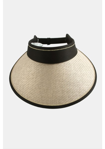 Depomix Kasketli Hasır Plaj Şapkası-Pudra Rengi modelleri