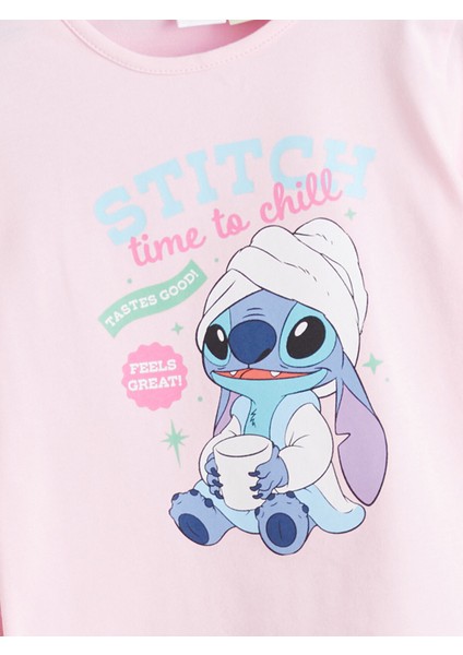Yeni Sezon Stitch Lisanslı Kız Çocuk Pijama Takım modelleri