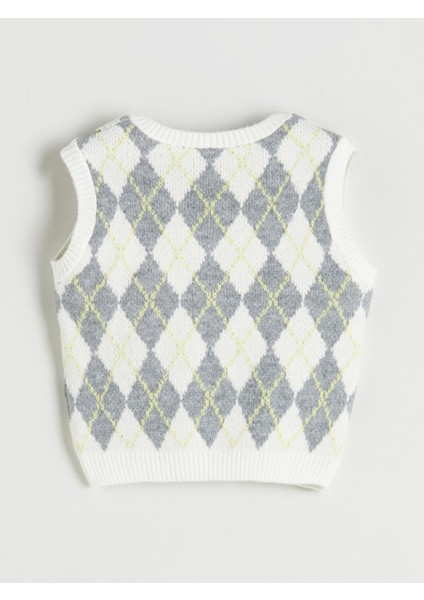 Yeni Sezon V Yaka Kız Çocuk Triko Süveter fırsatları