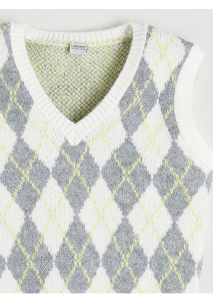 Yeni Sezon V Yaka Kız Çocuk Triko Süveter indirimleri
