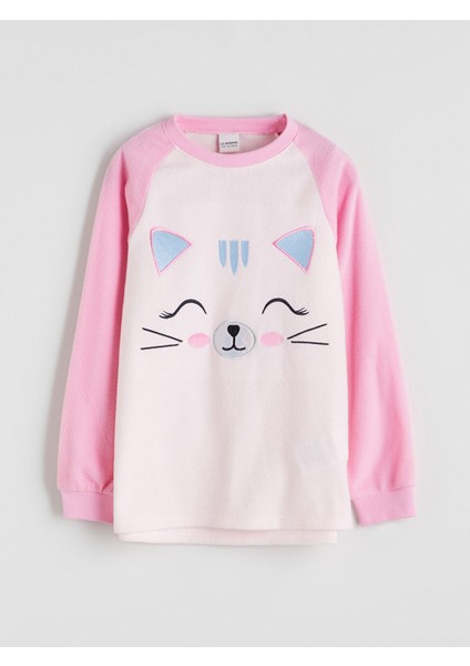 Yeni Sezon Bisiklet Yaka Polar Kız Çocuk Pijama Takımı fiyatları