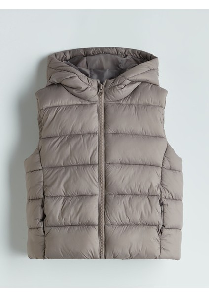 Yeni Sezon Kapüşonlu Kız Çocuk Şişme Yelek