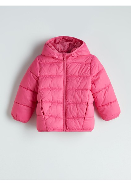 Yeni Sezon Kapüşonlu Kız Çocuk Şişme Mont