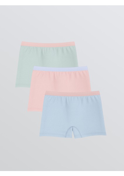 Yeni Sezon Basic Kız Çocuk Boxer 3'lü