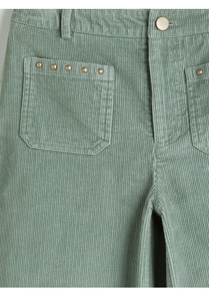 Yeni Sezon Wideleg Kız Çocuk Kadife Pantolon modelleri