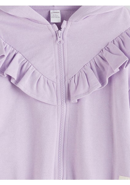 Yeni Sezon Kapüşonlu Fermuarlı Kız Çocuk Sweatshirt fırsatları