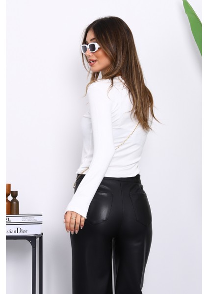 Ekru V Yaka Modal Bluz fırsatları