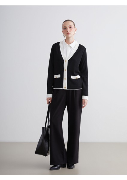 Yeni Sezon V Yaka Kadın Triko Hırka modelleri