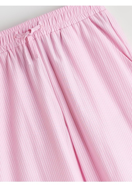 Yeni Sezon Beli Lastikli Çizgili Kız Çocuk Pantolon fiyatları