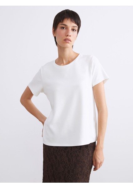 Yeni Sezon Bisiklet Yaka Kadın Tişört