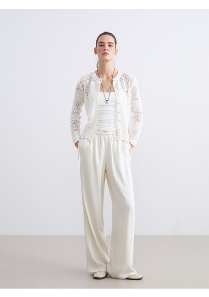 Yeni Sezon Bisiklet Yaka Ajurlu Kadın Triko Hırka fiyatları