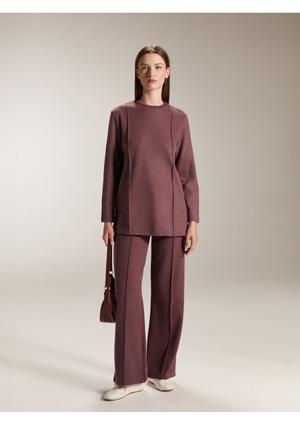 Yeni Sezon Büyük Beden Bisiklet Yaka Kadın Sweatshirt Tunik modelleri