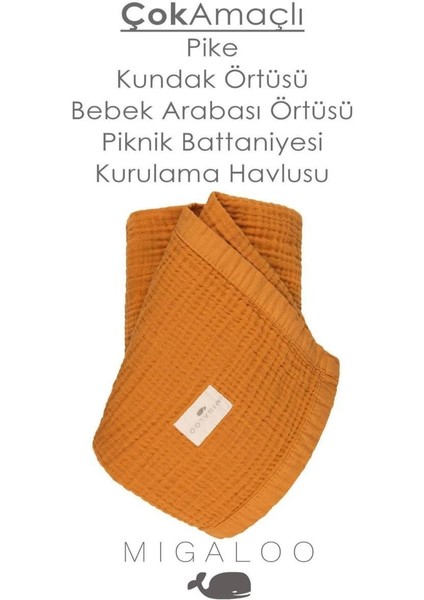 Migaloo Müslin Örtü Dört Katlı 90X120 cm fiyatları