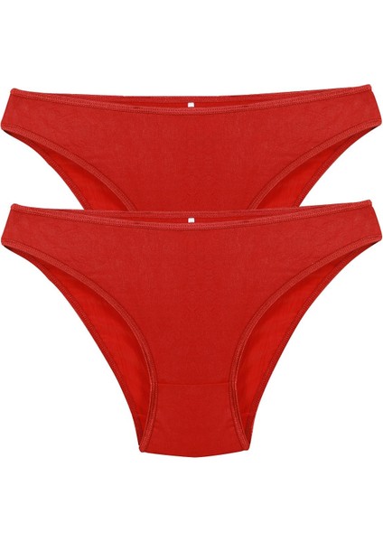 Kadın Kırmızı 2'li Slip