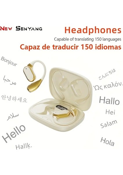 Aı Smart Translate Kulaklık – Kablosuz Gürültü Önleyici Bluetooth Headset | Spor, Seyahat ve Günlük Kullanım Için