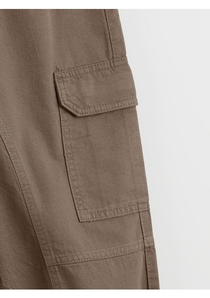 Yeni Sezon Beli Lastikli Kız Çocuk Kargo Jogger Pantolon fiyatları