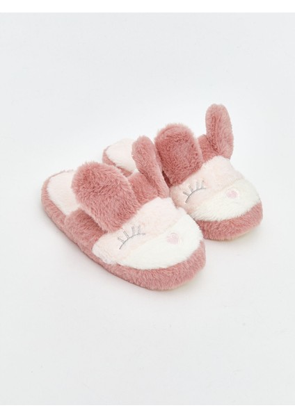 Yeni Sezon Tavşan Figürlü Kız Çocuk Ev Terliği