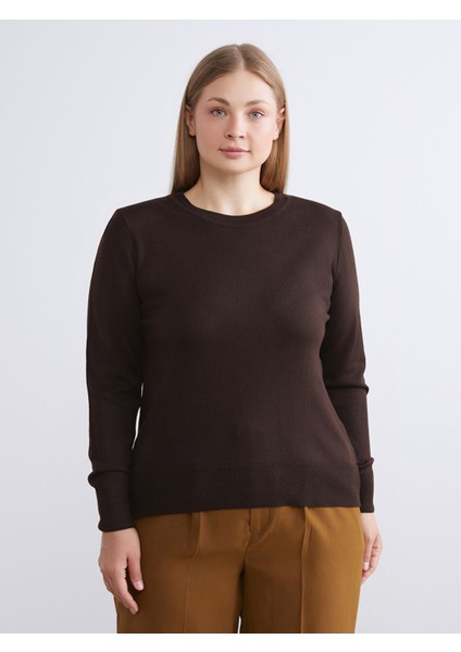 Yeni Sezon Bisiklet Yaka Kadın Triko Kazak modelleri