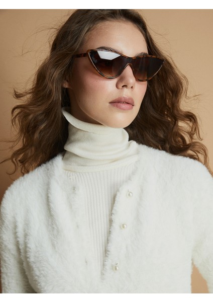 Yeni Sezon Bisiklet Yaka Kadın Triko Hırka modelleri