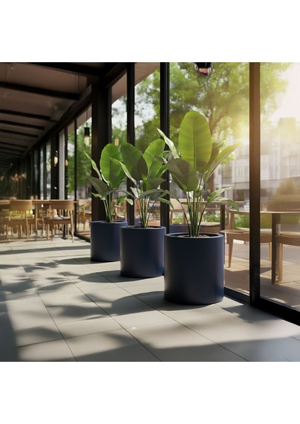 Aura Cylindro Fiber Silindir Saksı 50X40CM Mat Üst Açıklık 34CM modelleri