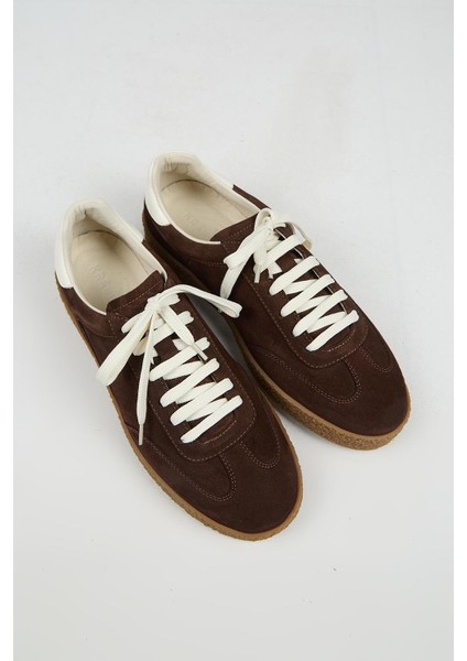 Palminteri 2 Erkek Hakiki Deri Bağcıklı Kahve-Ekru Sneakers modelleri