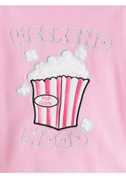 Yeni Sezon Bisiklet Yaka Polar Kız Çocuk Pijama Takımı modelleri