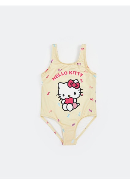 Yeni Sezon Hello Kitty Baskılı Kız Çocuk Mayo