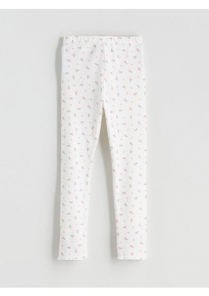 Yeni Sezon Çiçek Baskılı Kız Çocuk Pijama Alt