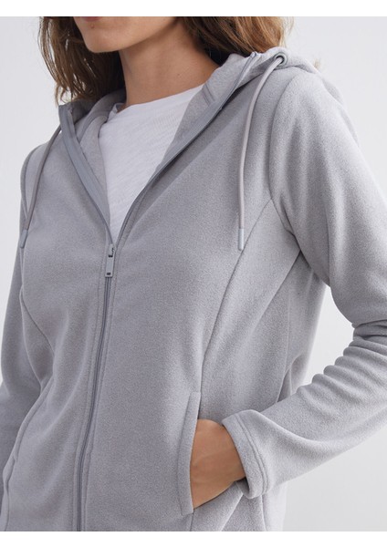 Yeni Sezon Kapüşonlu Kadın Fermuarlı Sweatshirt modelleri