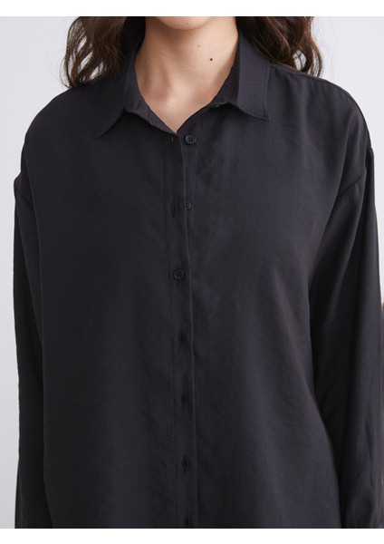Yeni Sezon Modal Karışımlı Oversize Kadın Gömlek modelleri