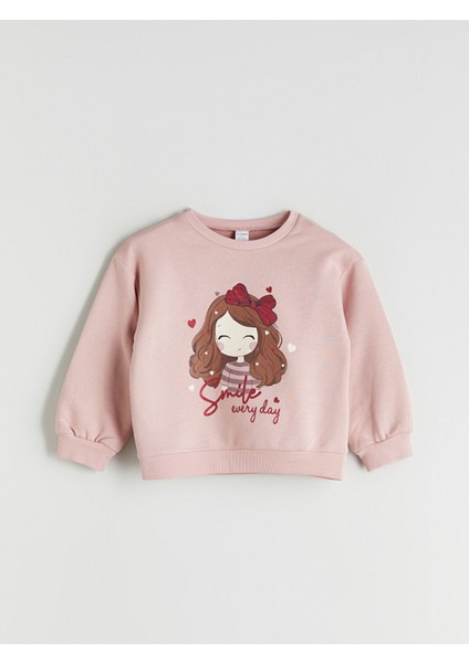 Yeni Sezon Bisiklet Yaka Kız Çocuk Sweatshirt 2'li fiyatları