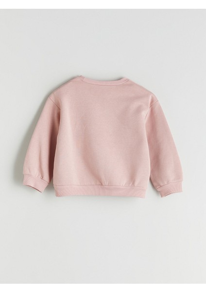 Yeni Sezon Bisiklet Yaka Kız Çocuk Sweatshirt 2'li fırsatları