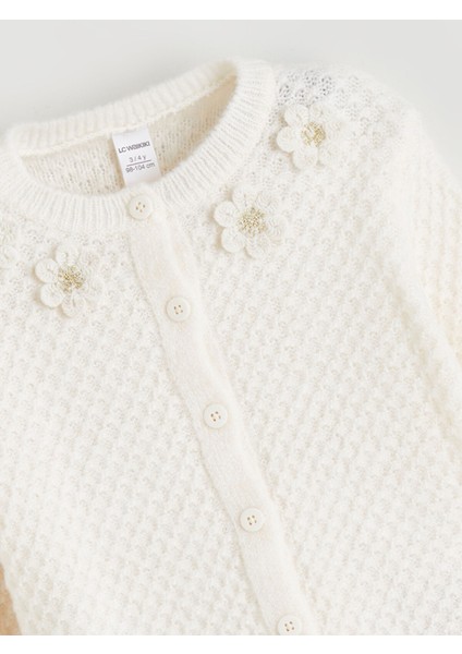 Yeni Sezon Çiçek Nakışlı Kız Çocuk Hırka fiyatları