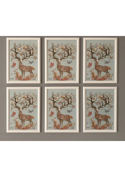 6 Adet 21X30 Evrak Diploma ve Fotoğraf Çerçevesi