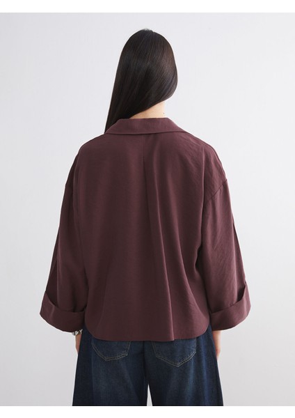 Yeni Sezon Oversize Modal Karışımlı Kadın Gömlek fırsatları