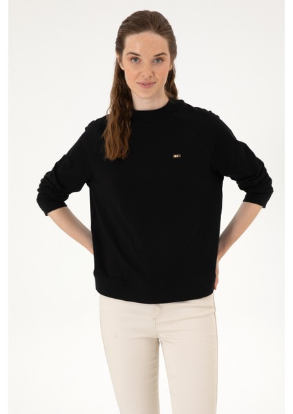 Kadın Siyah Sweatshirt 50313610-VR046 modelleri