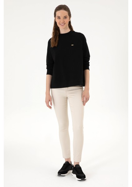 Kadın Siyah Sweatshirt 50313610-VR046 fırsatları