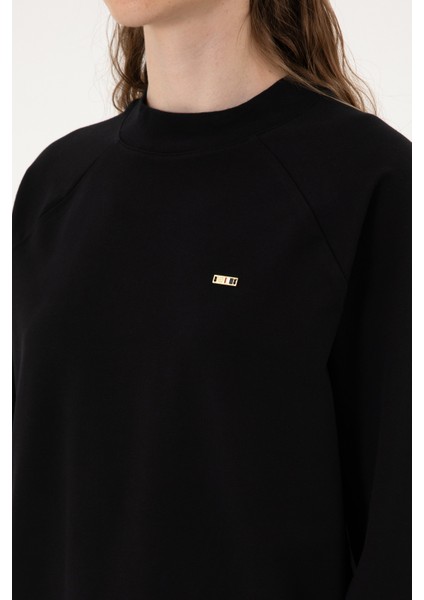Kadın Siyah Sweatshirt 50313610-VR046