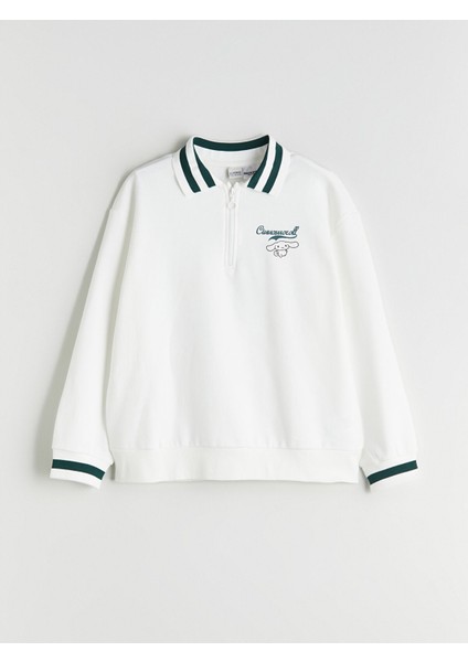 Yeni Sezon Polo Yaka Cinnamoroll Baskılı Kız Çocuk Sweatshirt fiyatları