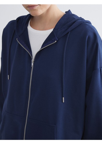Yeni Sezon Kapüşonlu Oversize Kadın Fermuarlı Sweatshirt modelleri