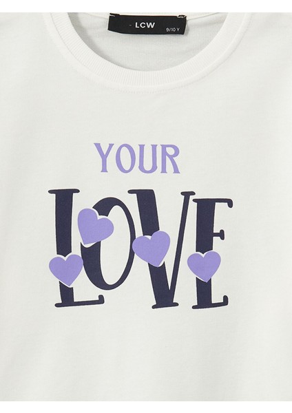 Yeni Sezon Bisiklet Yaka Baskılı Kız Çocuk Sweatshirt fiyatları