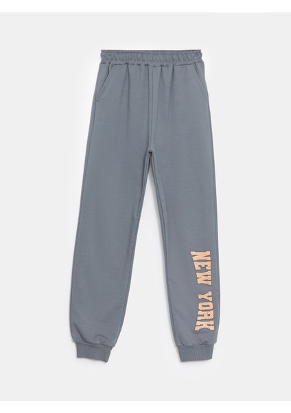 Yeni Sezon Beli Lastikli Kız Çocuk Jogger Eşofman Altı